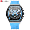 Curren Brown Leather 8291 + Free Curren Steel