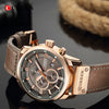 Curren Brown Leather 8314 + Free Curren Blue Rubber