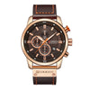 Curren Brown Leather 8314 + Free Curren Blue Rubber